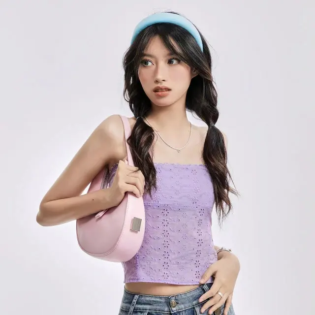 Women's Y2g Navel Strapless Vest Lavender - Shop at LoveMi