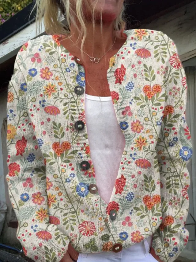 3D Digital Printing Cardigan Knitted Coat Women Hwj0Bed7Bc Xxxl - Shop at LoveMi