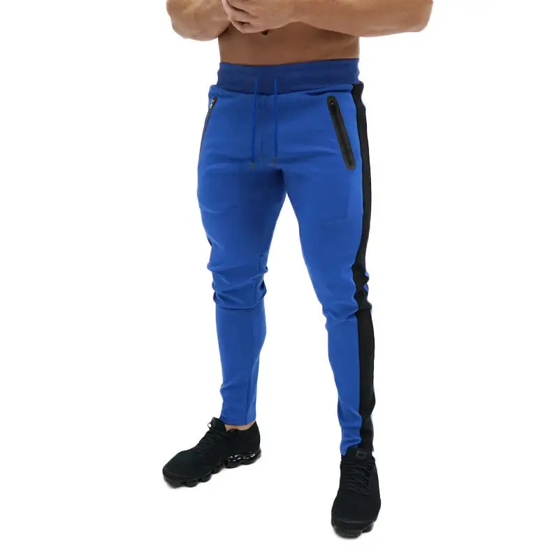 Sports Casual Multicolor Skinny Pants Close-fitting Stretch Lace-up