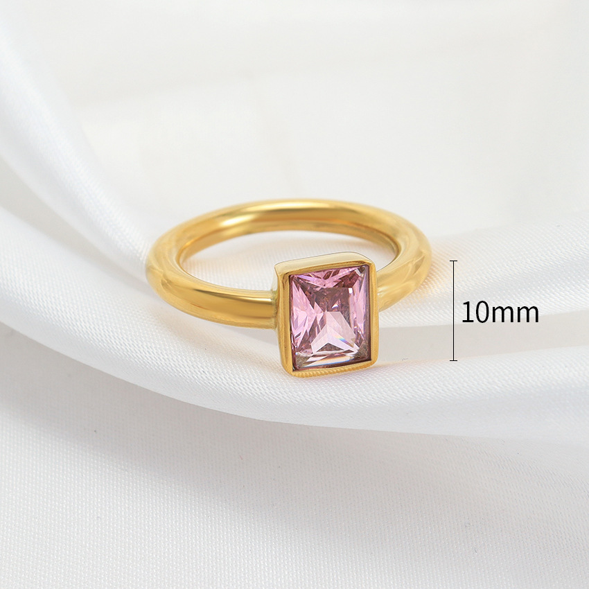 Women's Light Luxury Fashionable Titanium Steel Ring