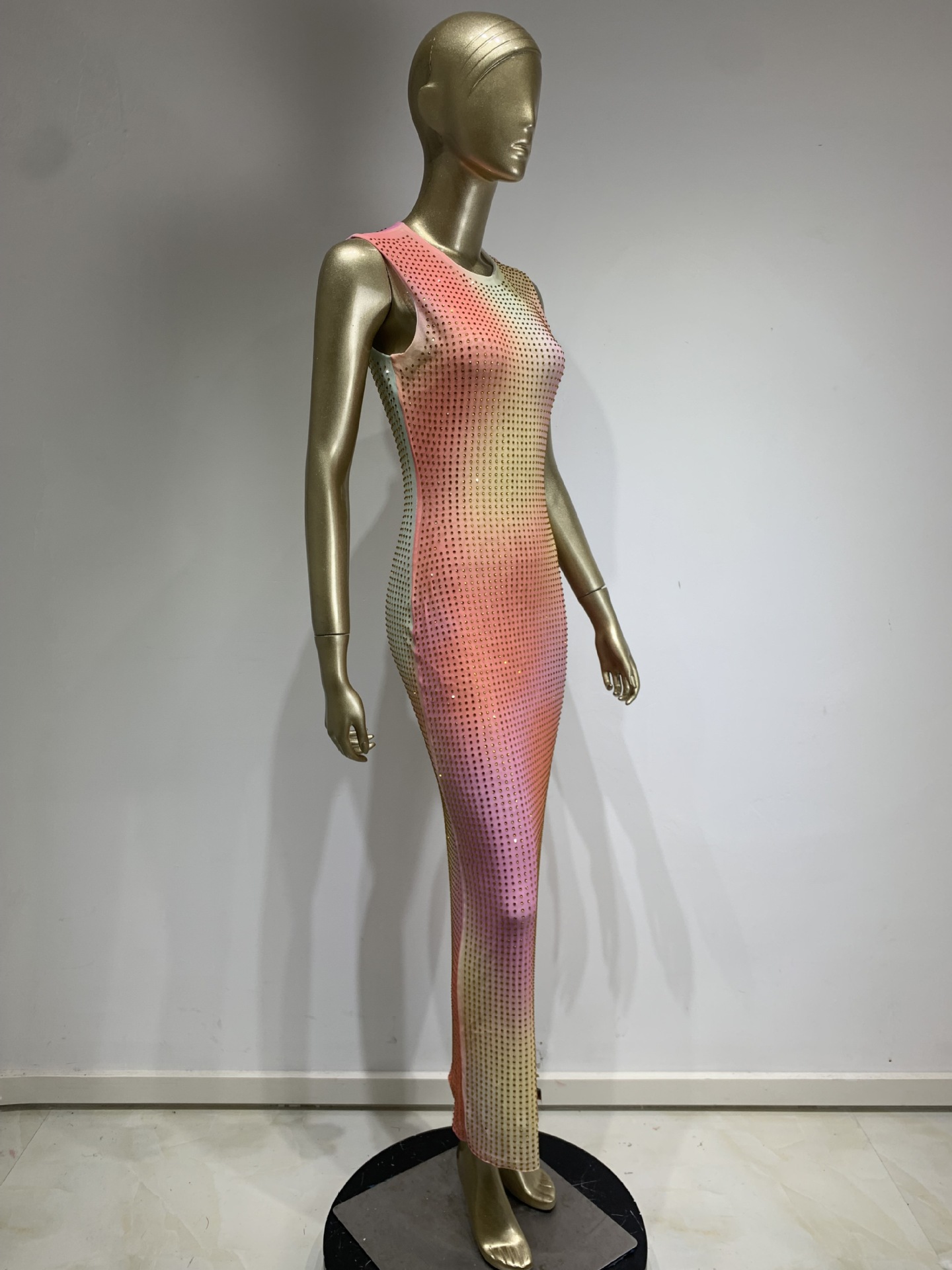 Sequin High-Waist Evening Dress, picture 4 of 9