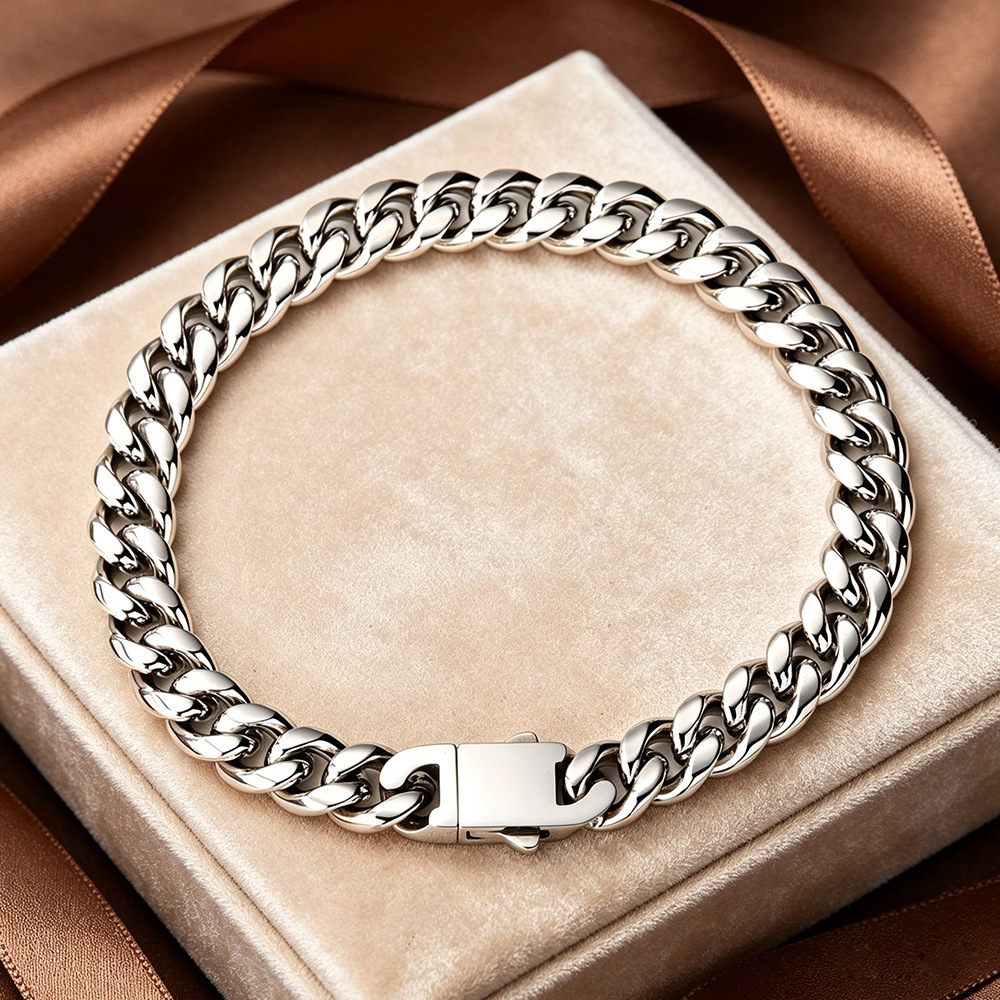 Stainless Steel Mens Punk Casual Bracelet