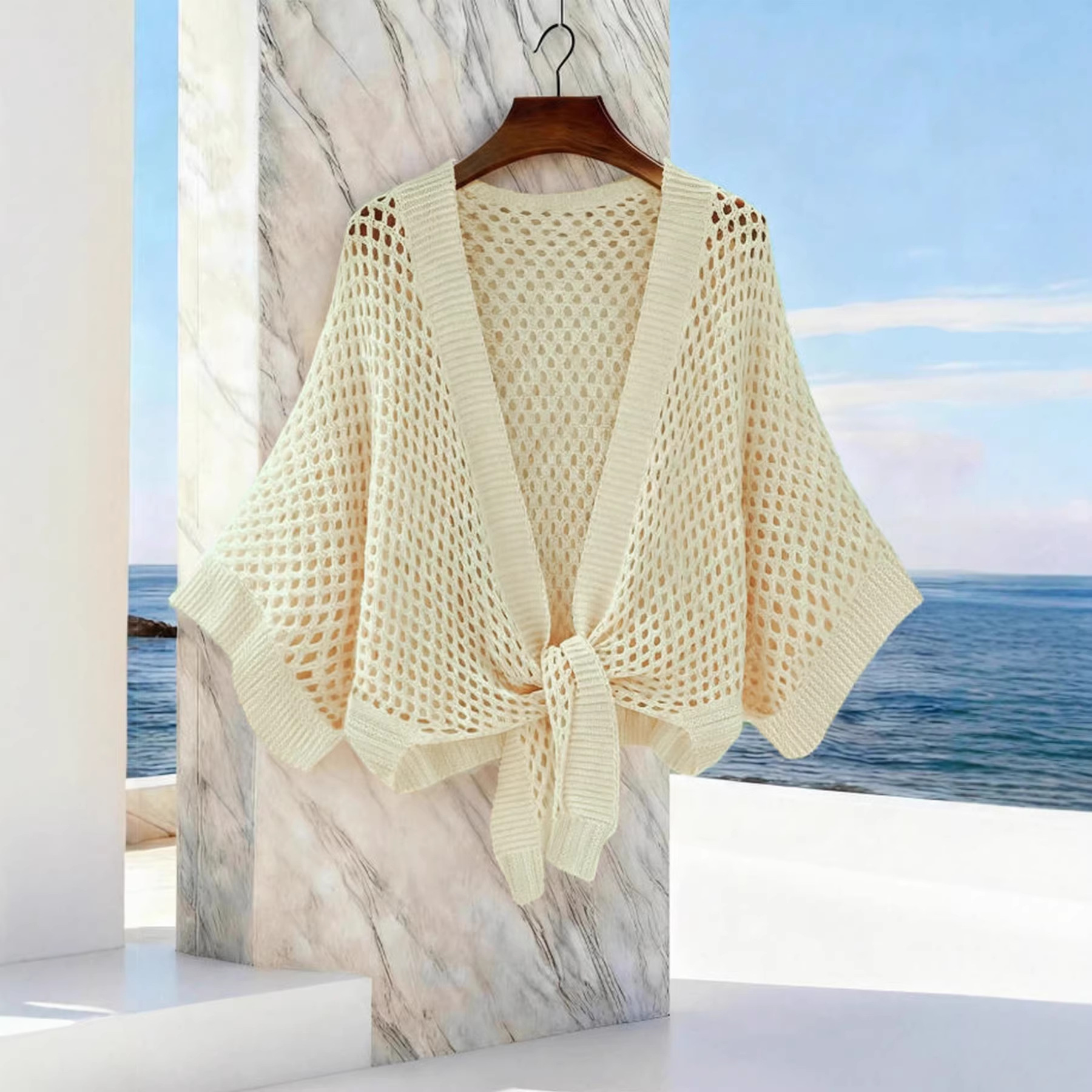 SpringSummer Knitted Loose-Fit Outerwear