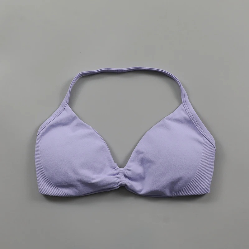 Womens High-intensity Halter Bra With Chest Pads