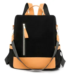 Fashion All-matching Large-capacity Backpack Go Out Travel - Black - View 1