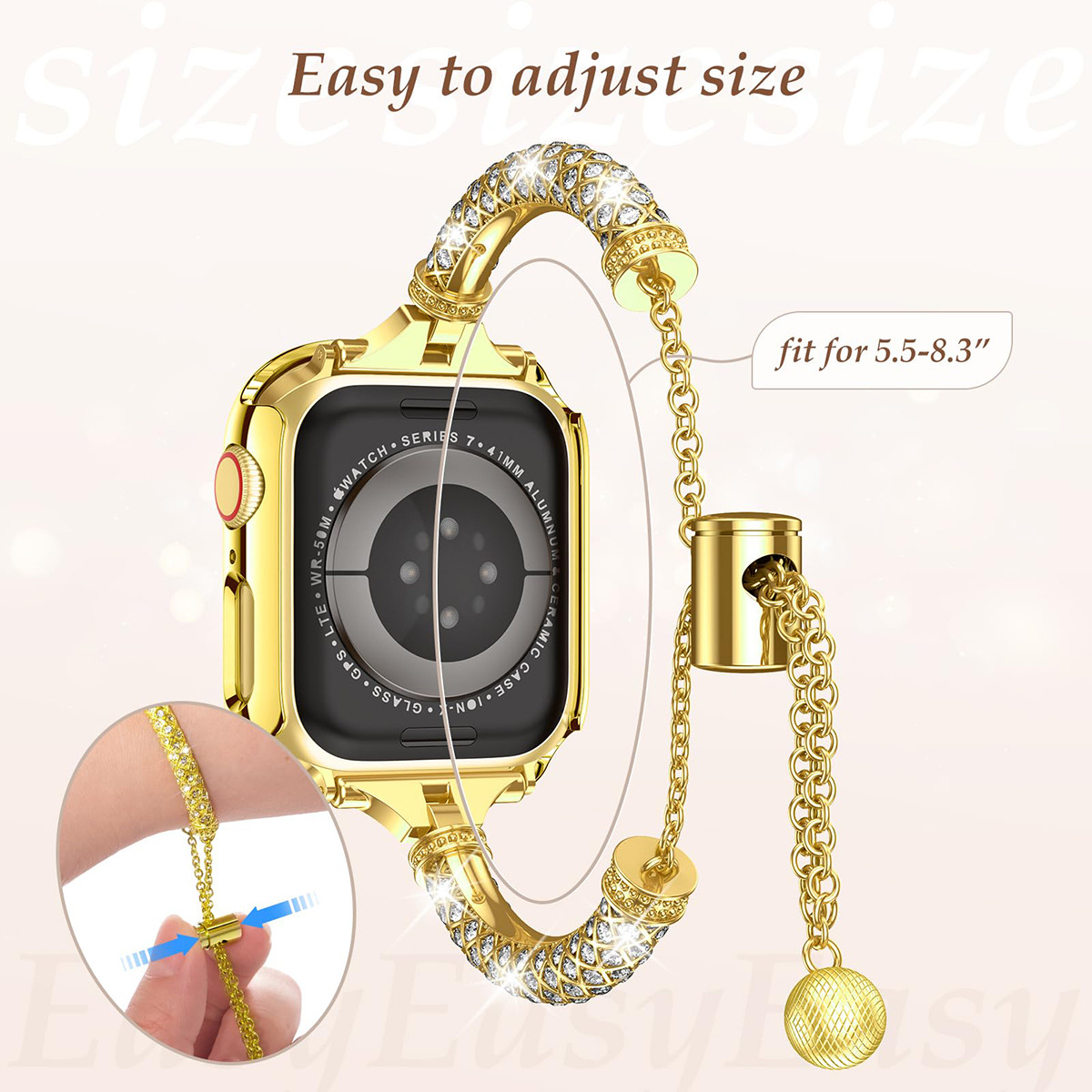 Title 9, Womens Creative Versatile Diamond Studded Meta...