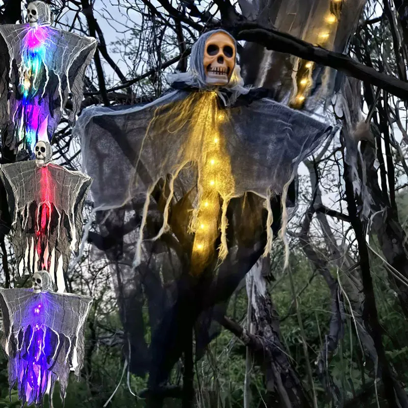 Halloween Decorations Horror Hanging Ghost Skull Skeleton Prop Perfect For Home Outdoor Yard Party Supplies Festival Decorations – image 8