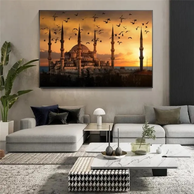 Classical Crow Dusk Canvas Living Room Modern Decorative Picture - Shop at LoveMi