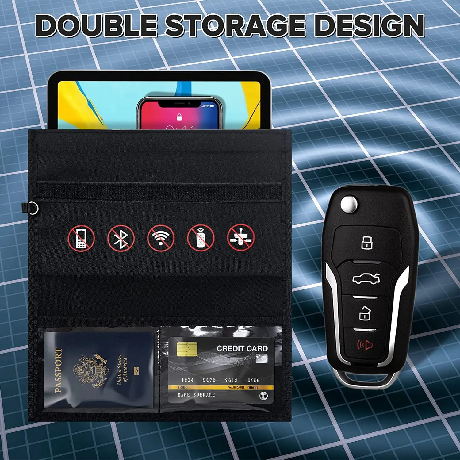 Mobile Phone Anti-radiation Signal Shielding Bag Car
