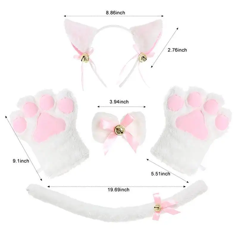 Cat Ears, Paws & Tail Set, photo 4
