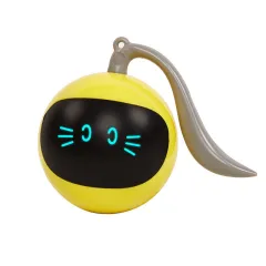 Cat Toy Electric Toy Ball - Milky Yellow - View 1