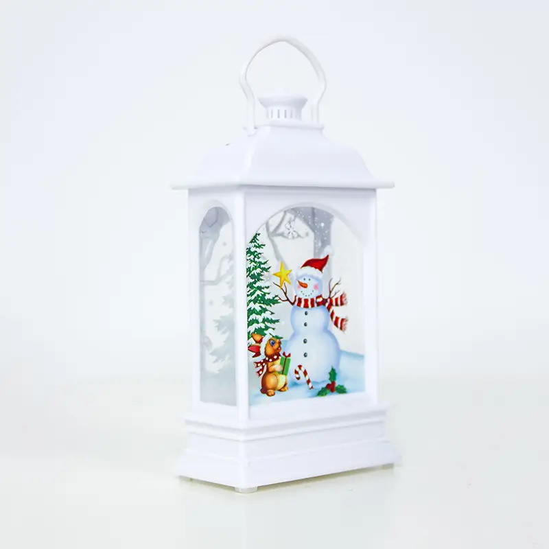 Christmas Decorations Portable Christmas Light Painted Transparent Ornaments