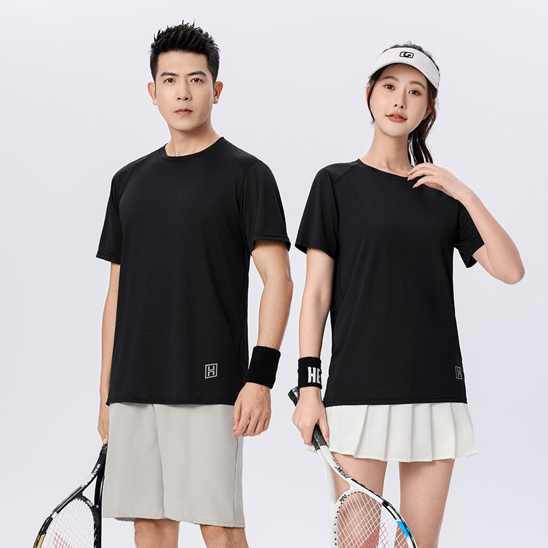 Ice Silk Quick-drying Round Neck T-shirt Overalls