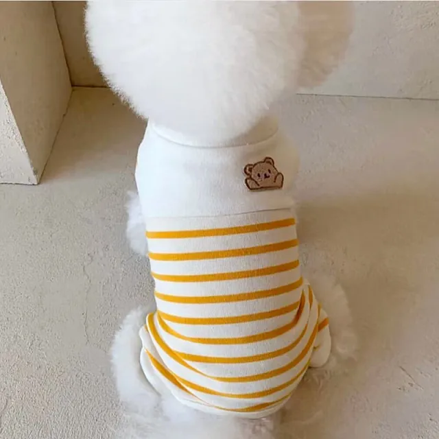 Summer Thin Anti lint Cat Dog Bag Belly Clothes Yellow Bear - Shop at LoveMi