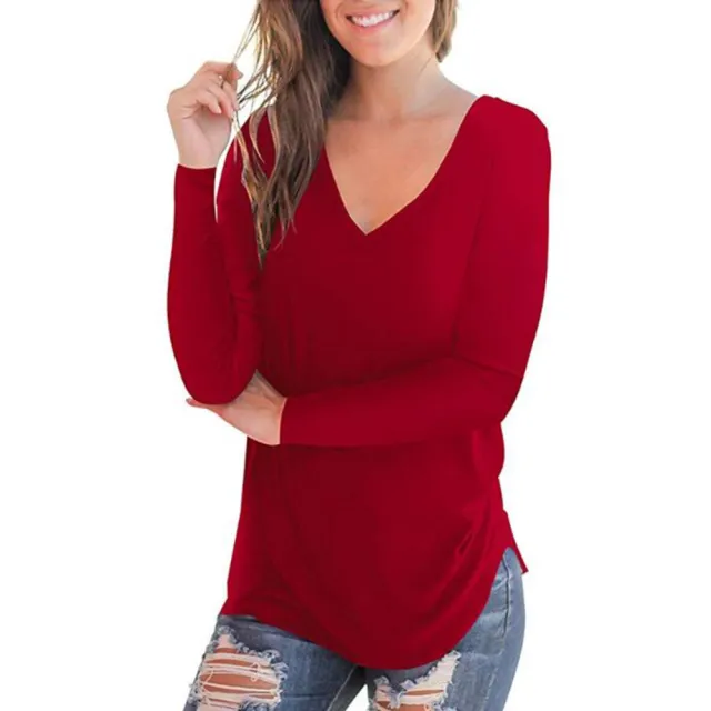 European And American Women's Clothing Solid Color Bottoming Shirt Wine Red - Shop at LoveMi
