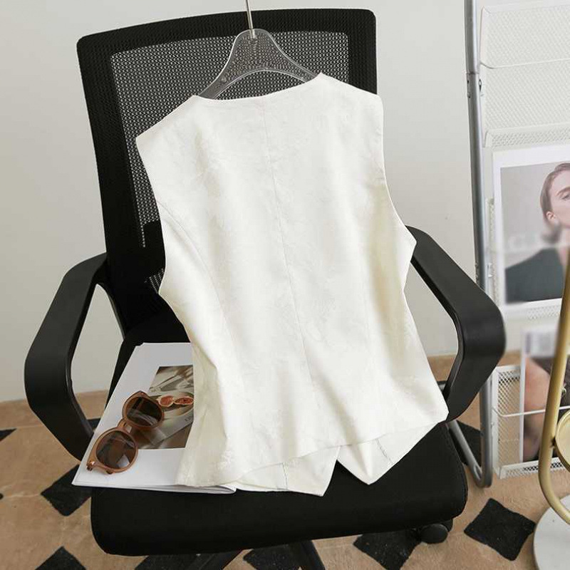 Slim-fit V-neck Youthful Jacquard Vest Waistcoat