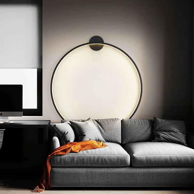 Bedroom Ring Bedside Lamp Minimalist Wall