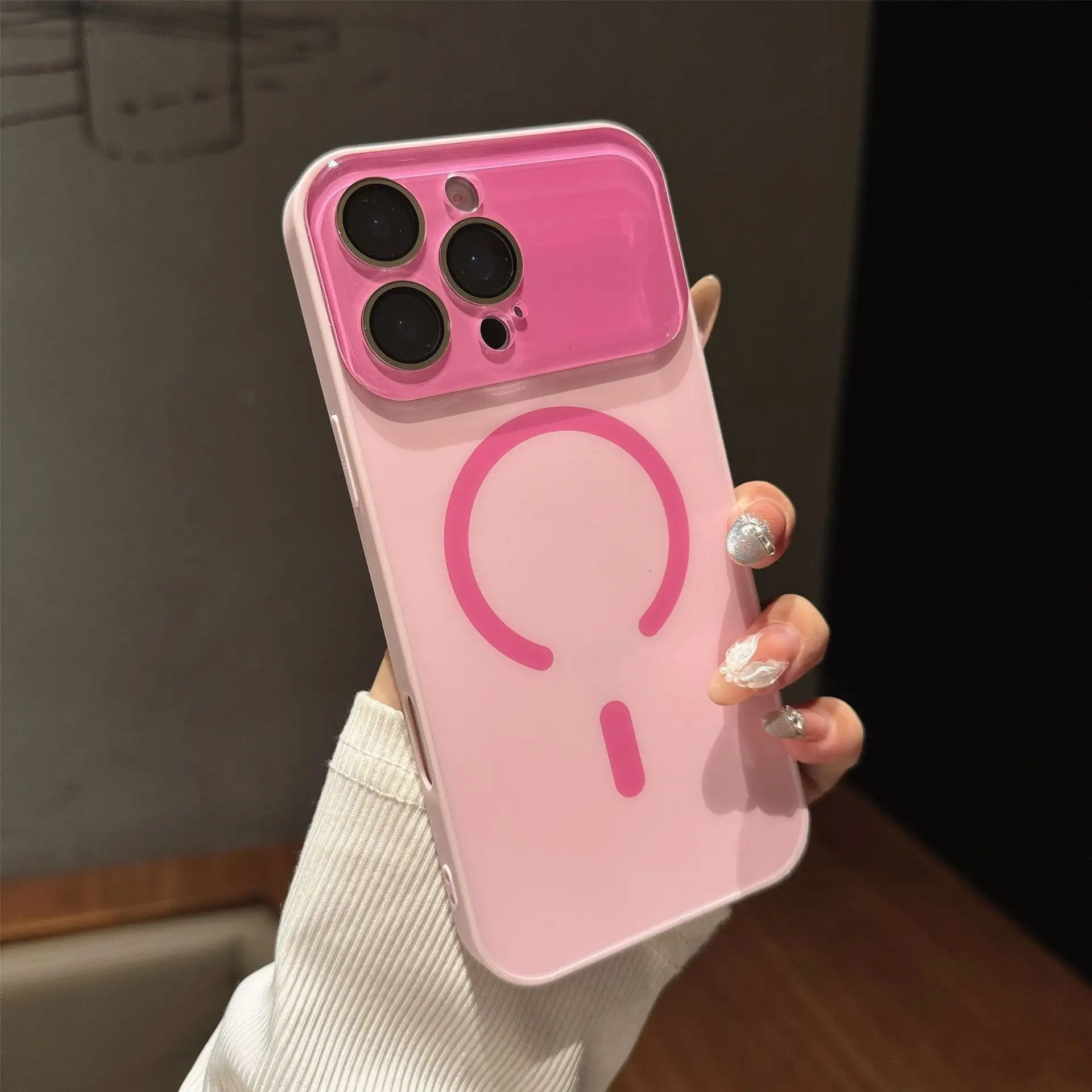 Large Window Frosted Magnetic Phone Case