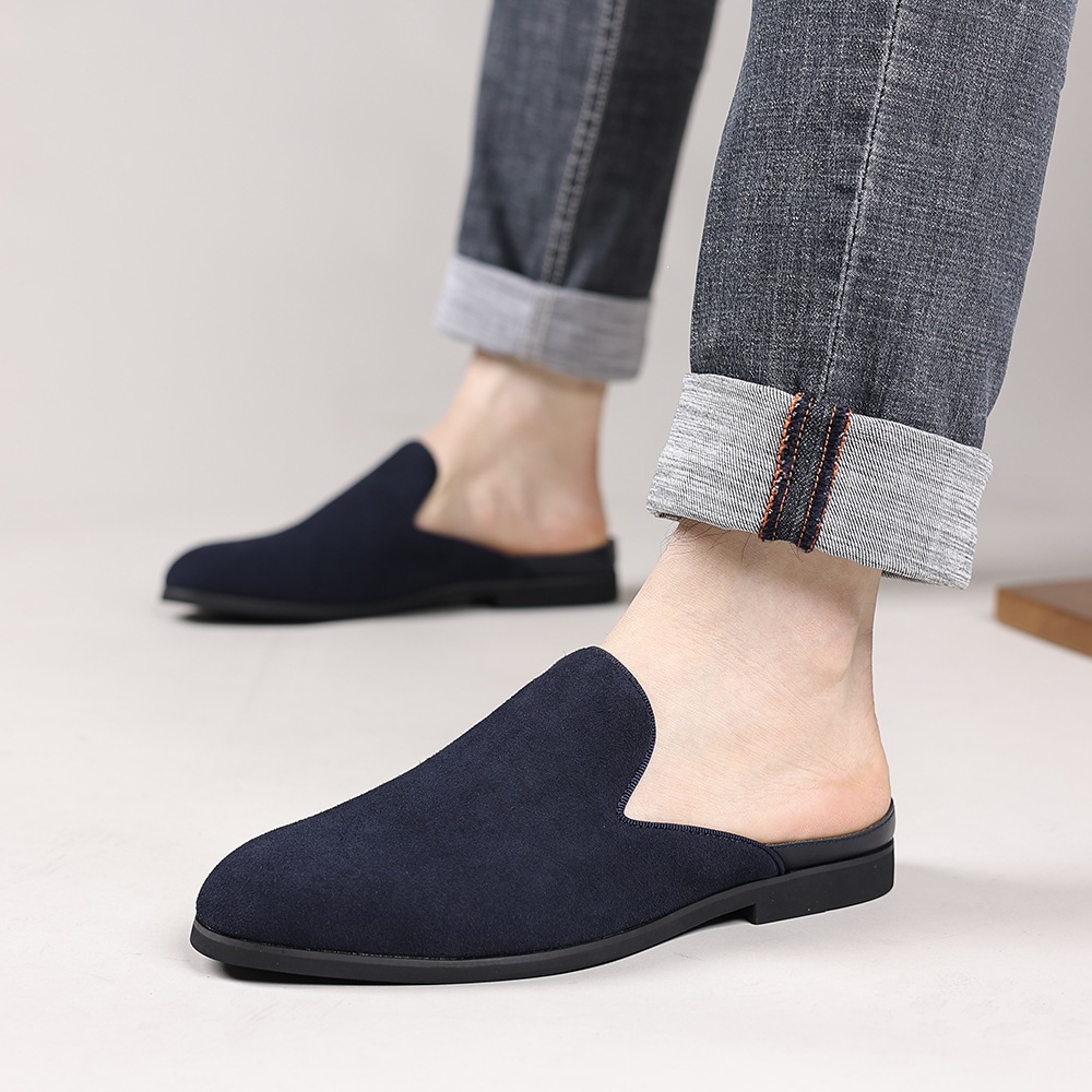 Men's Daily Casual Matte Breathable Half Slippers product image