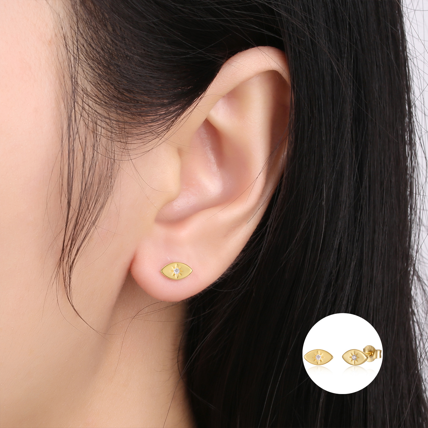 Fashion Silver Stud Earrings For Women Minimalist