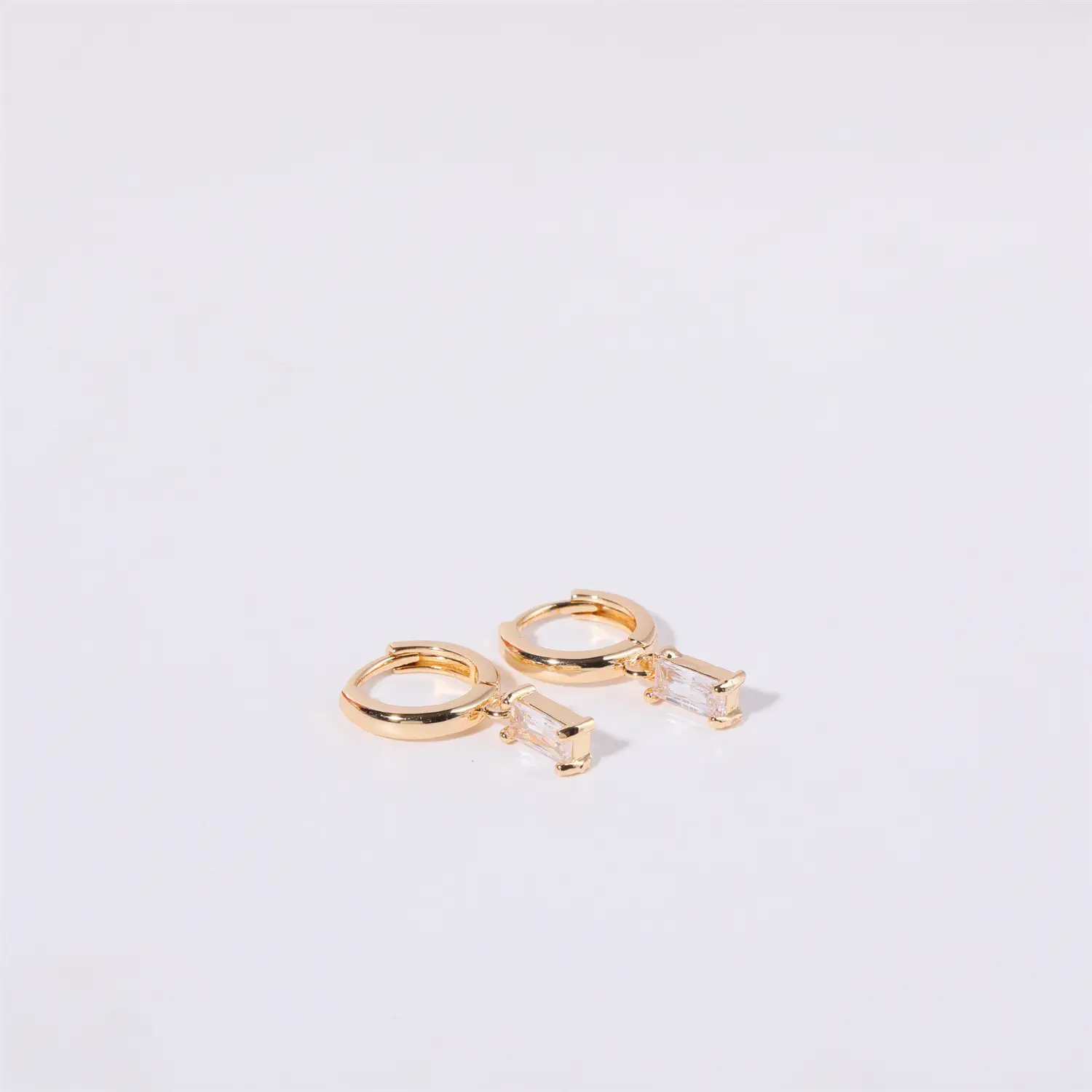 Stainless Steel Twelve Birthstone Earrings Women's Retro