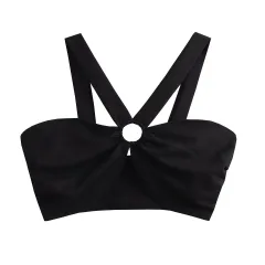 Women's Fashion Underwear Top - Black - View 1