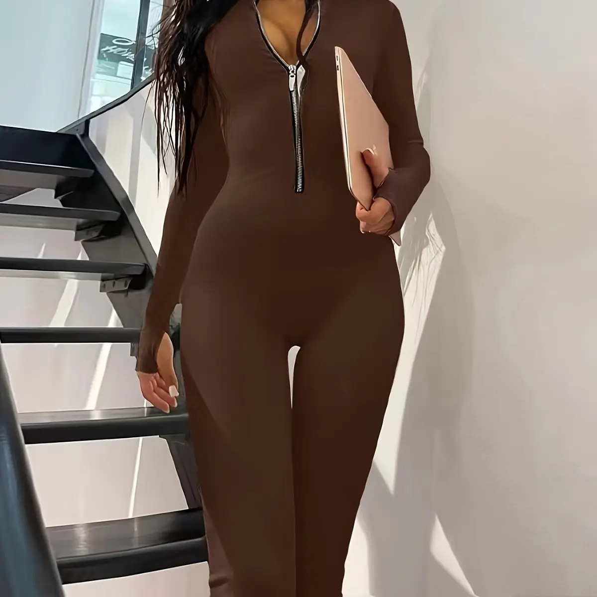 Women's Long Sleeve Jumpsuit