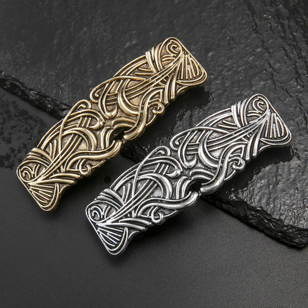 Retro Metal Royal Abstract Striped Hair Clip