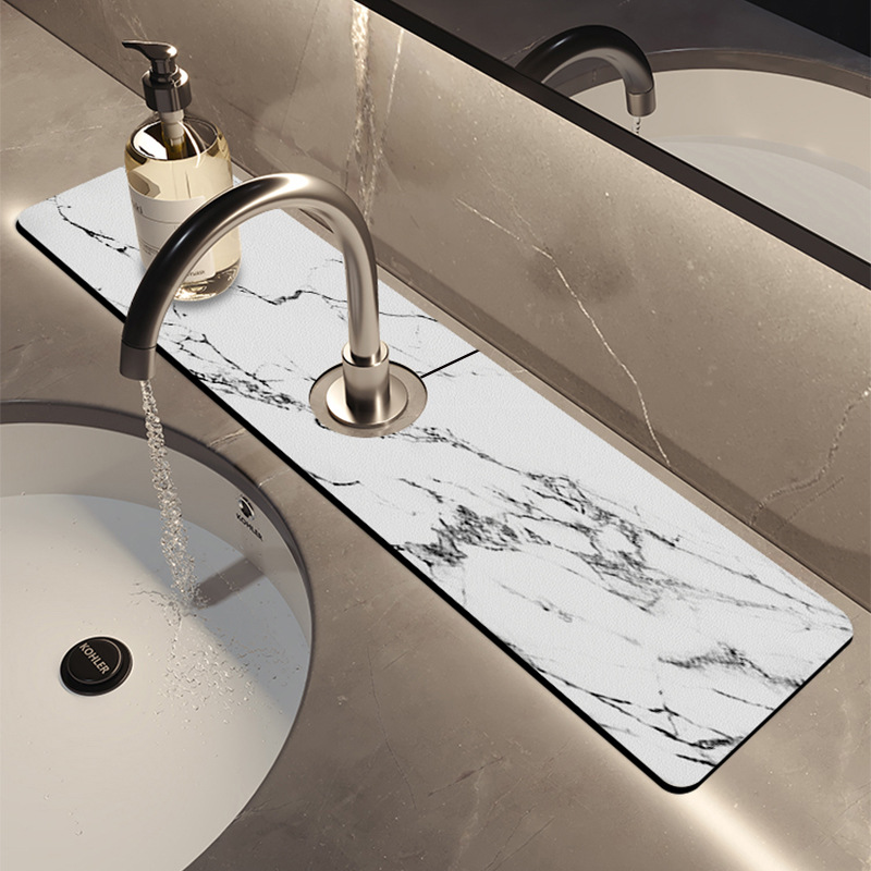 White Faucet Pad