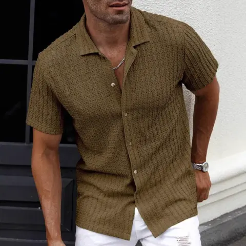 New Men's Fashion Casual Slim Top