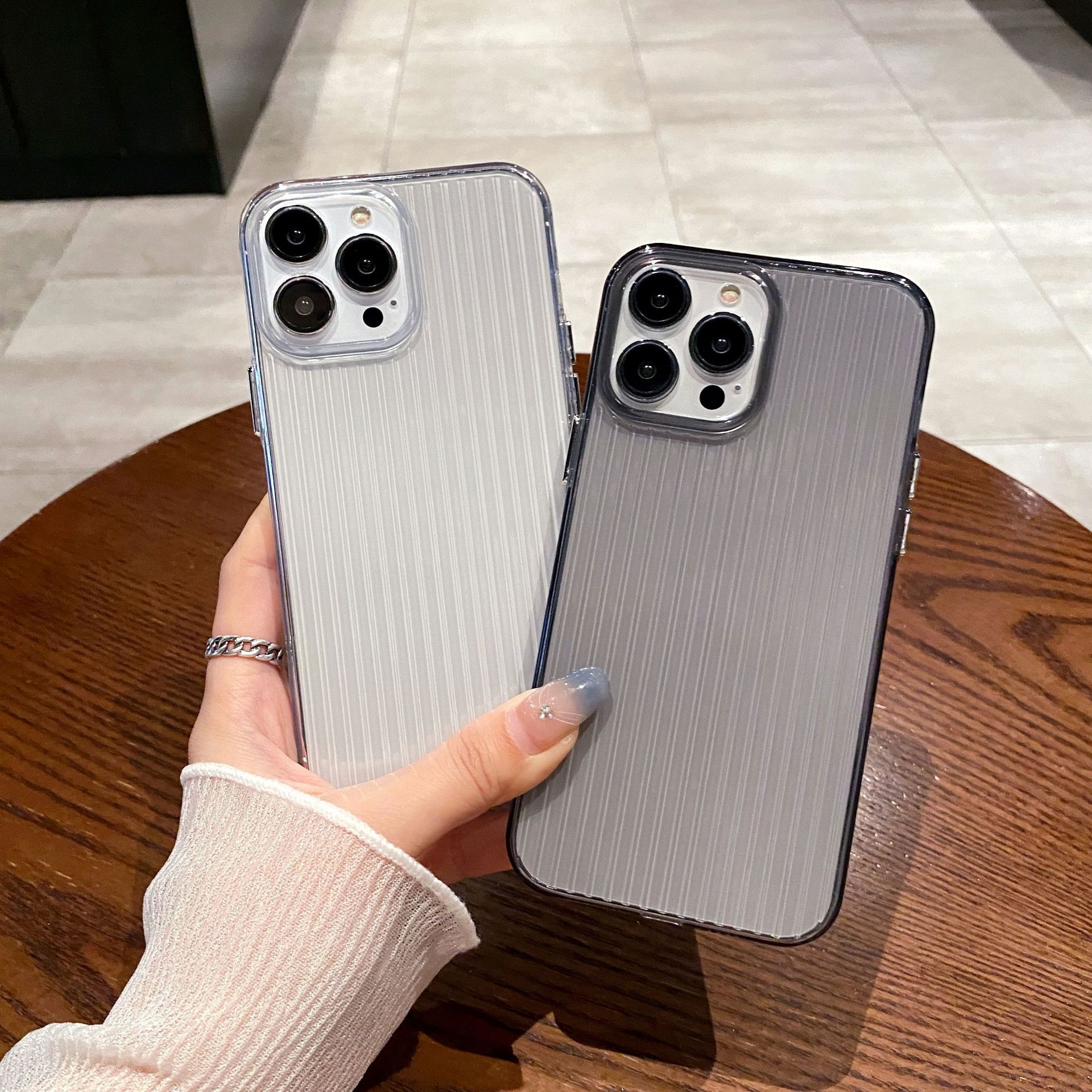 Ripple Transparent Shell Phone Soft Case