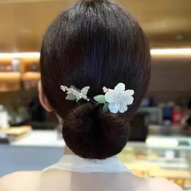Autumn Light Luxury Pearl Flower Hair Band White - Shop at LoveMi
