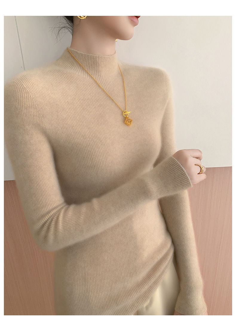 Title 10, Seamless Half Turtleneck Cashmere Autumn And Wi...