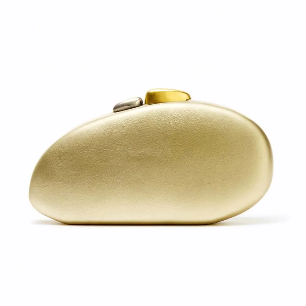 New Fashion Special-shaped Dinner Clutch - Gold