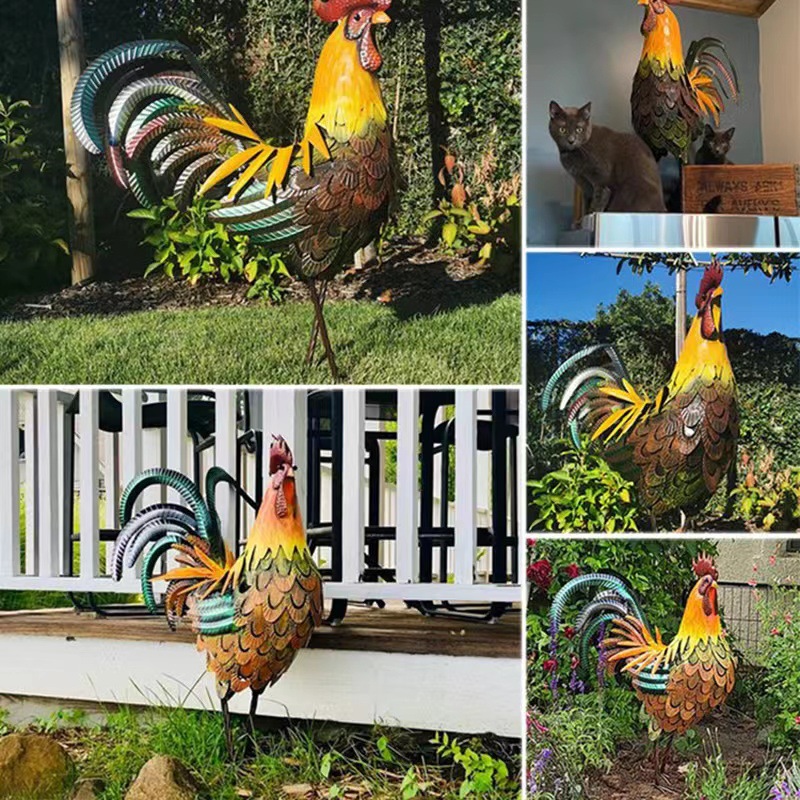 Railway Policeman Outdoor Garden Decoration Art Metal Ornaments