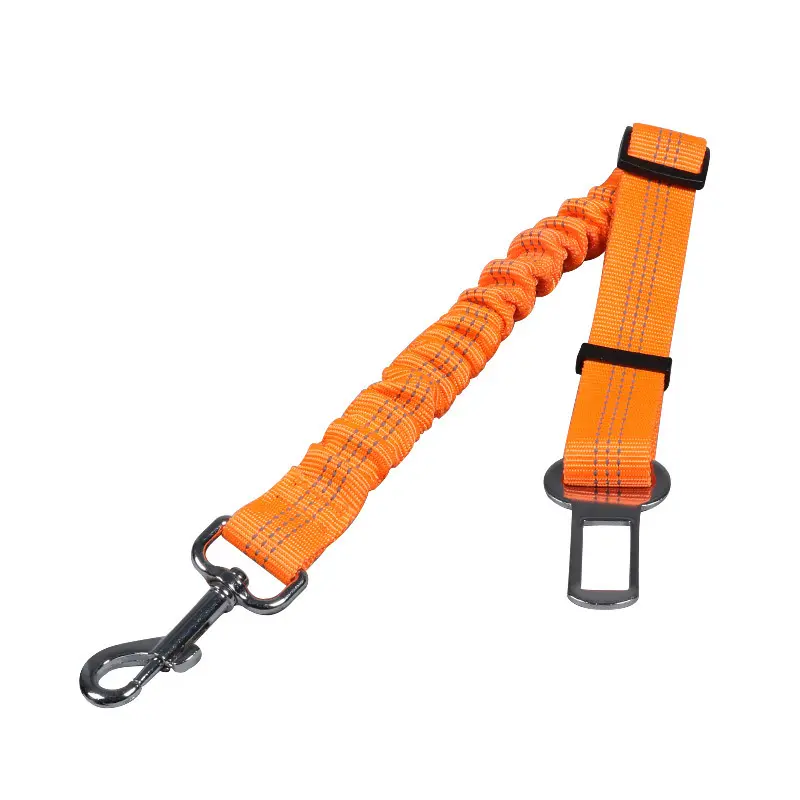 Adjustable Elastic Retractable Reflective Pet Car Safety Leash
