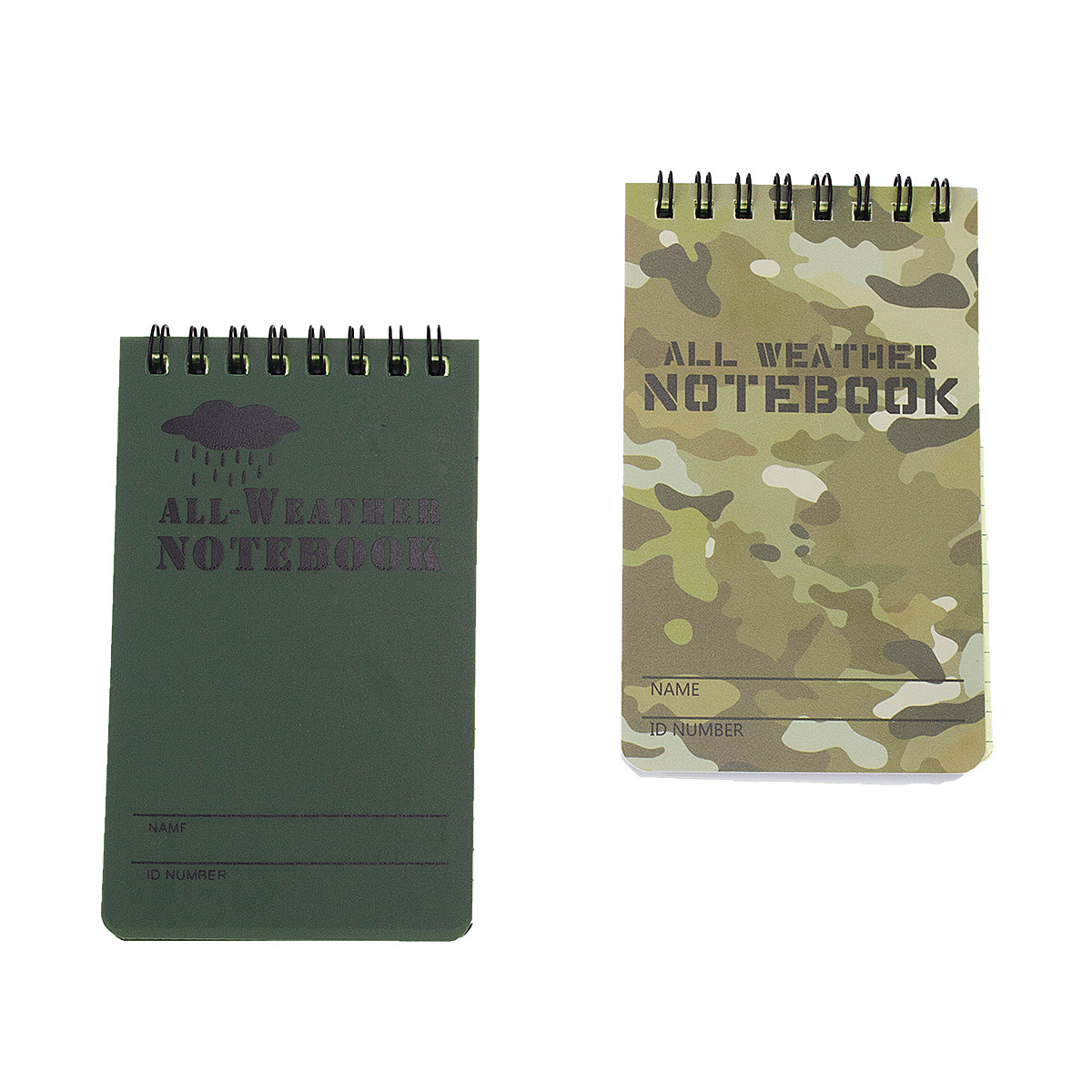 Title 3, Outdoor Waterproof Notepad Camouflage PVC Notepad