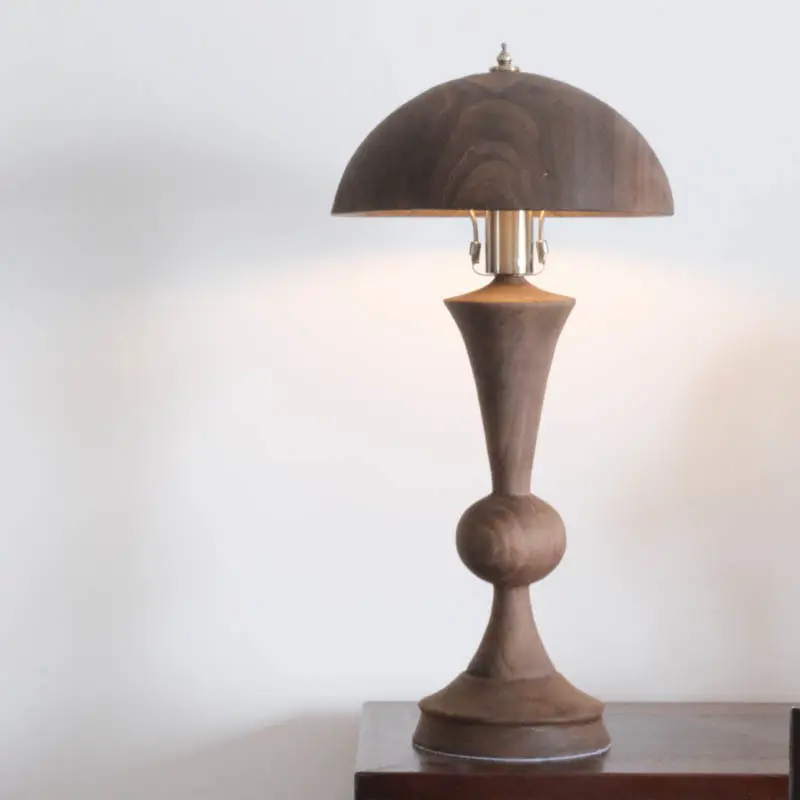 Chinese Retro Solid Wood Decorative Table Lamp