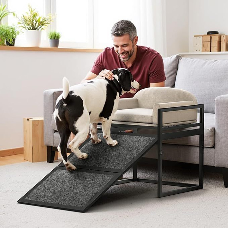 Wrought Iron Pet Sofa Bed With Companion Chair detail photo 3
