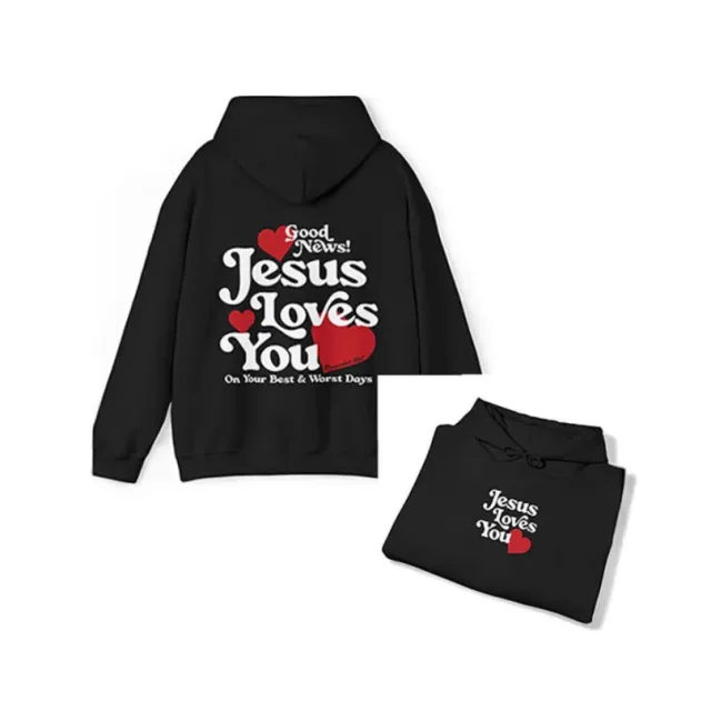 Women's Drop shoulder Sleeve Thread Sweater Hoodie Black - Shop at LoveMi