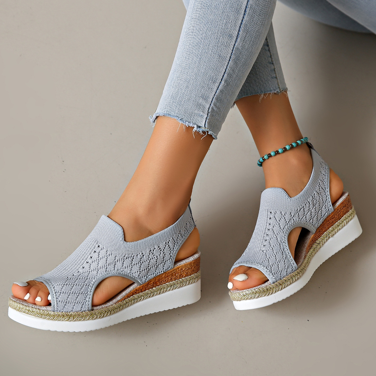 Fabric Slip-On Sandals, picture 6 of 8