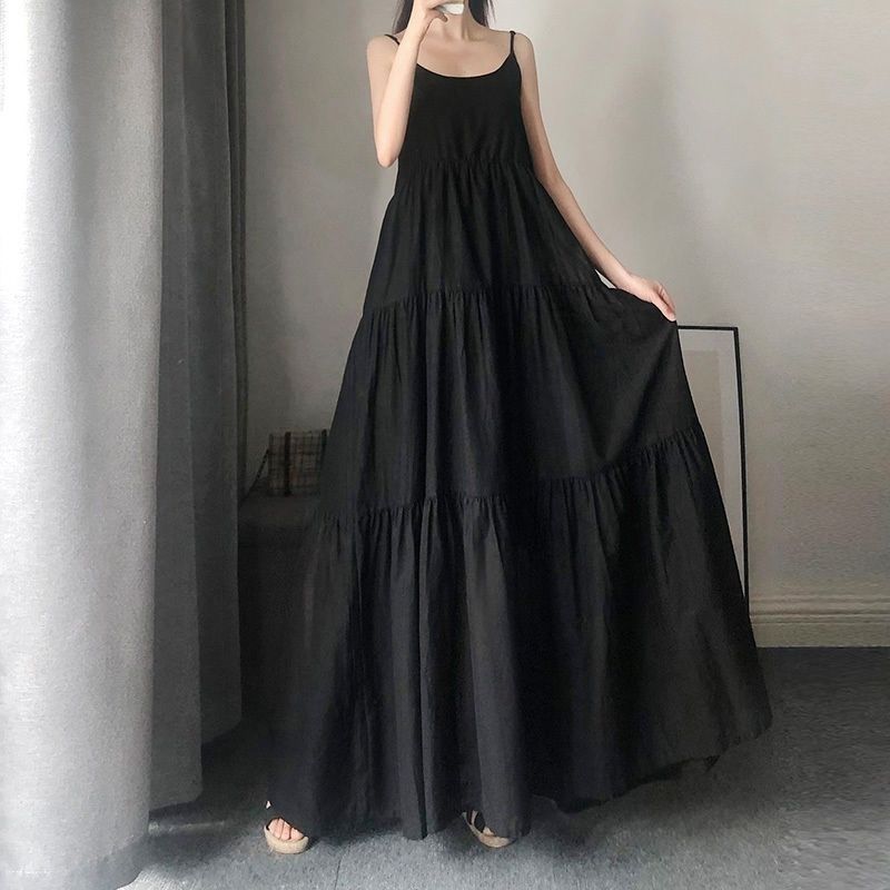 Extra-long Plus-size Slip Dress For Women