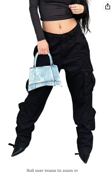 Title 13, Womens Multi-pocket Belt Casual Workwear Jeans...