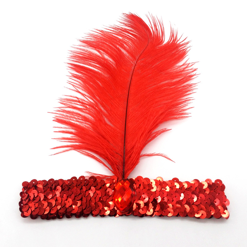 Indian Feather Headwear Red