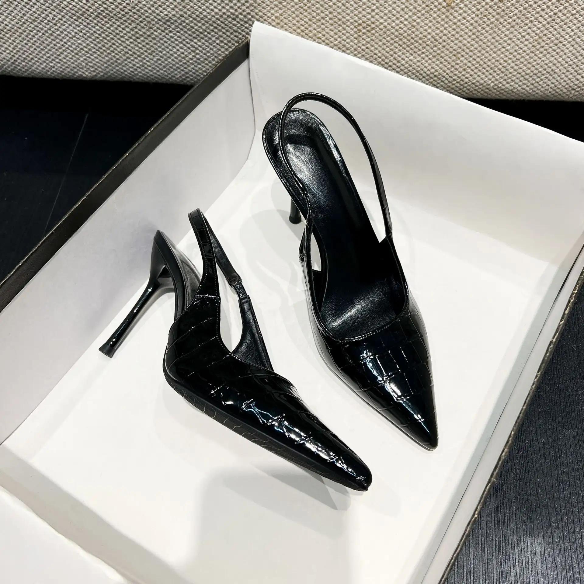Stiletto Heels Pointed-toe Snakeskin Womens Pumps