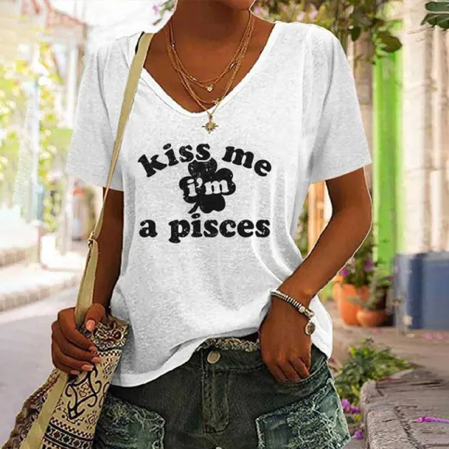 3D Digital Printed Sexy V neck Women's T shirt Rgc231317J - Shop at LoveMi