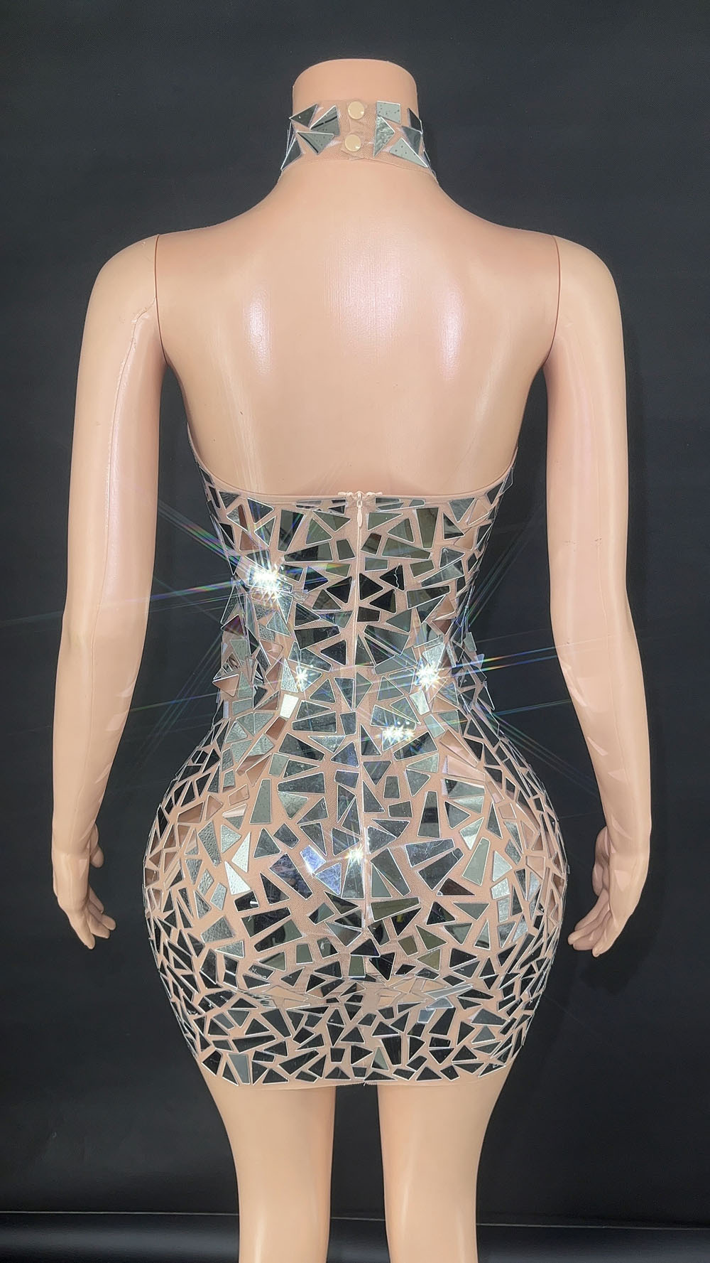 Sequin Gauze Party Evening Dress Stage Performance
