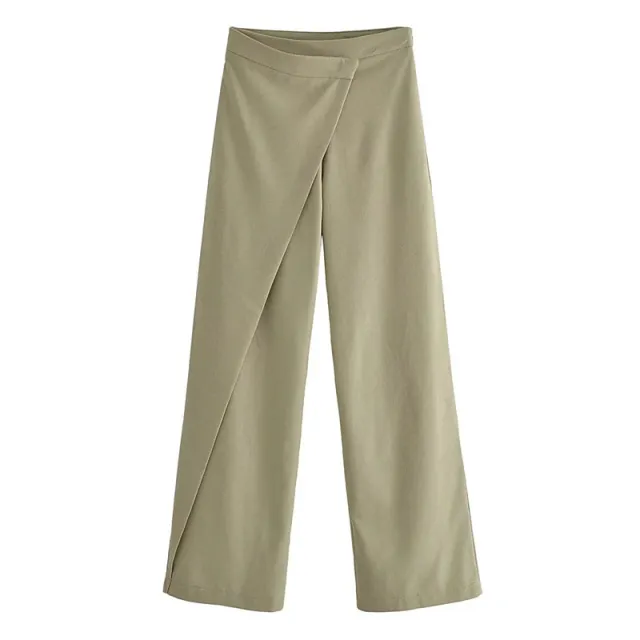 Women's Fashion Casual All match Linen Pants Army Green - Shop at LoveMi