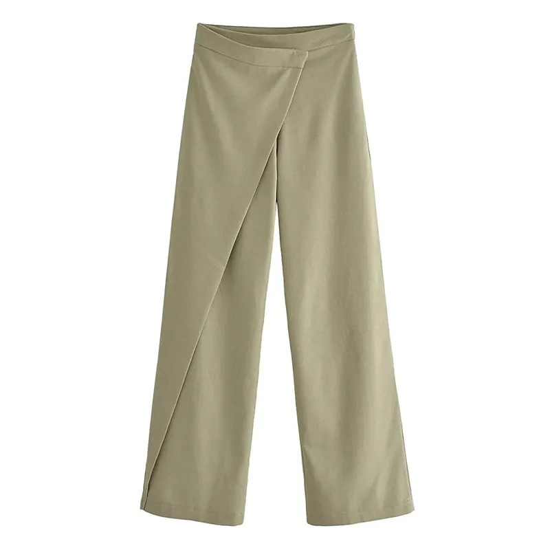 Women's Fashion Casual All-match Linen Pants - Army Green