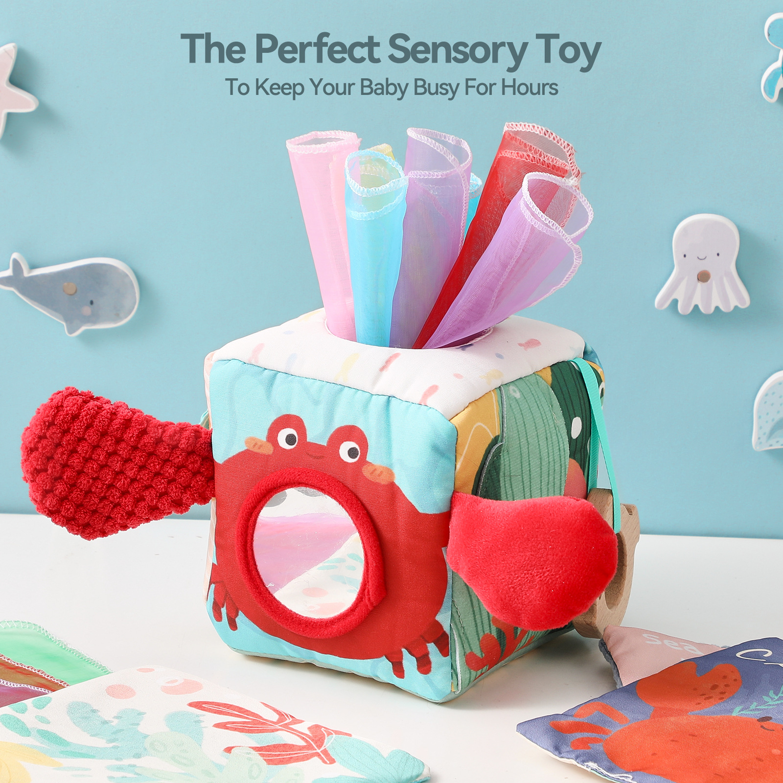 Educational Sensory Tissue Box Toy For Children